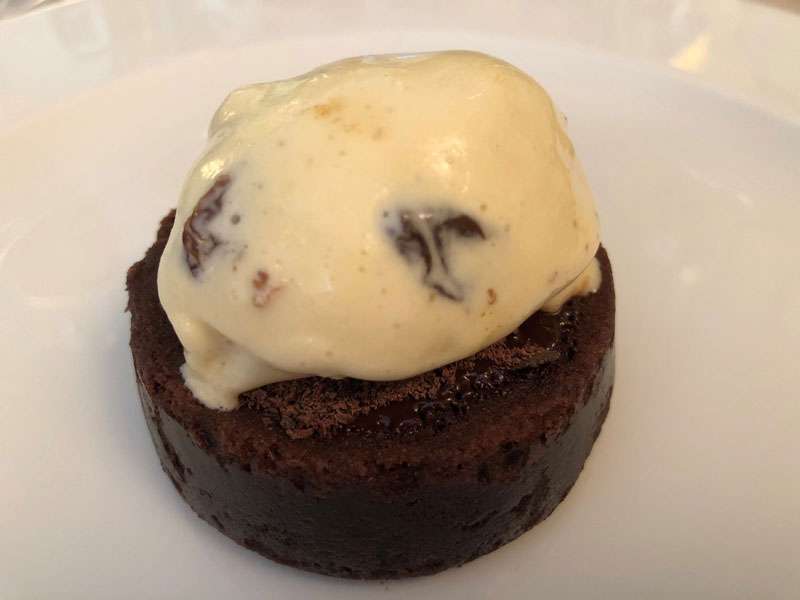 Warm Michel Cluizel chocolate fondant
