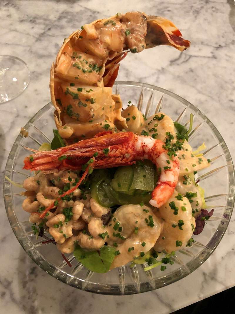 The magnificent shellfish cocktai