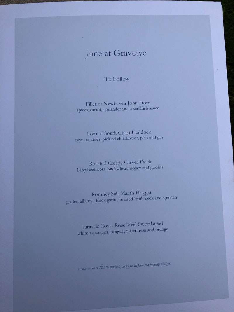 A La Carte mains A La Carte mains