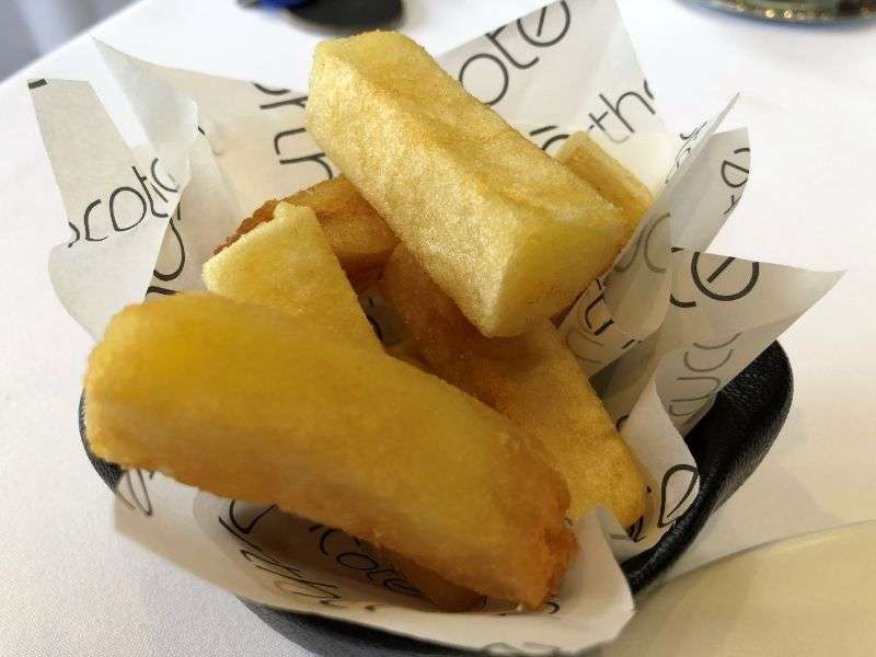 The exceptionally crispy chips