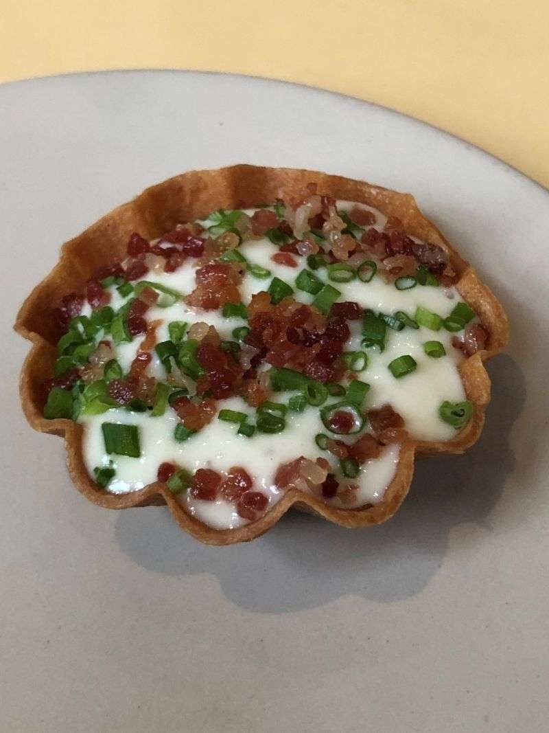 Tartlet served with your aperitif