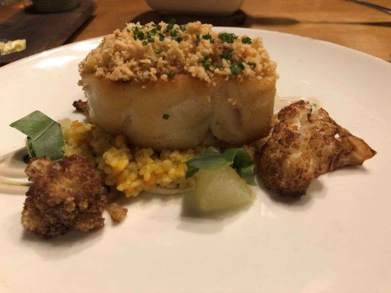 The main course cod fillet