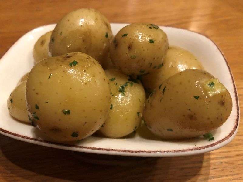 Garlic new potatoes