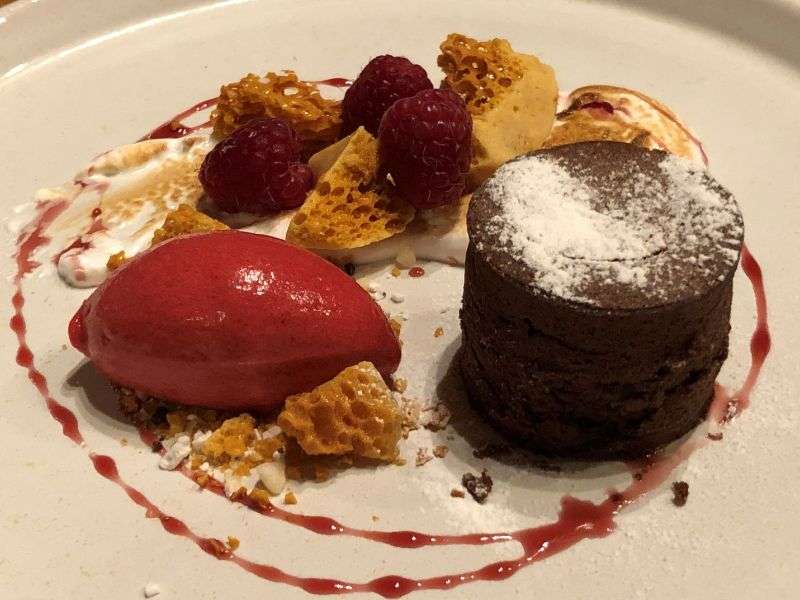 “Raspberry Rocky Road” dessert