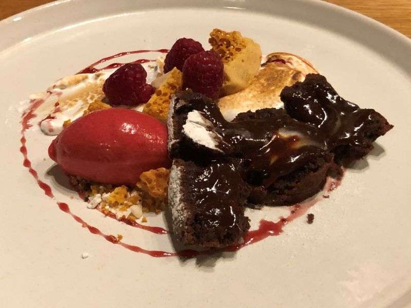 The fondant with perfectly cooked