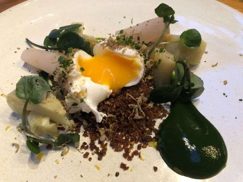 The egg was perfectly cooked