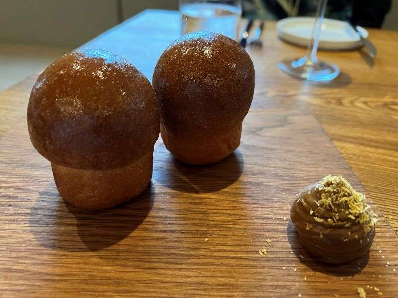 Parker House bread and marmite butter