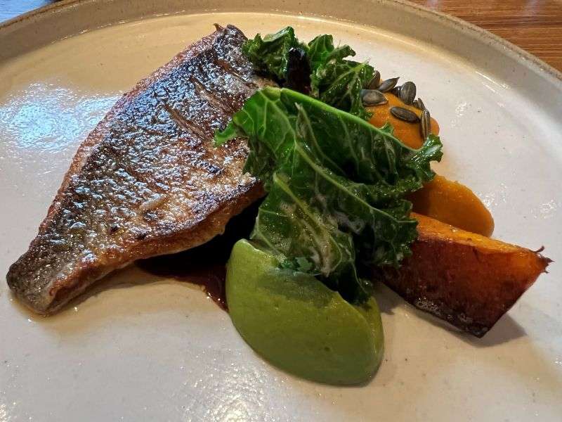 Roasted sea bream