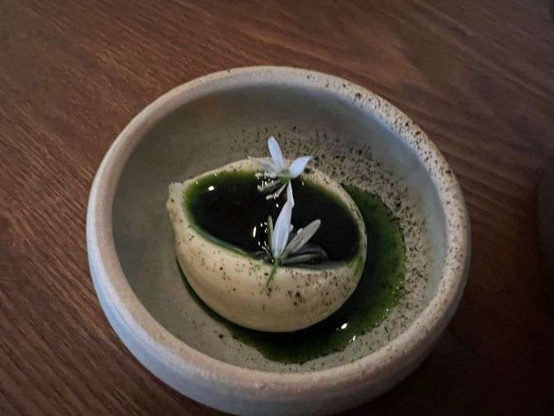 Goats curd to accompany the lamb