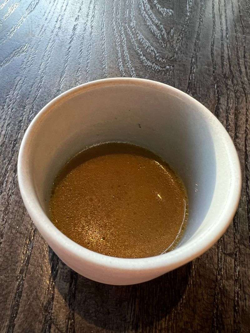 The shorba (soup) of lamb broth The shorba (soup) of lamb broth