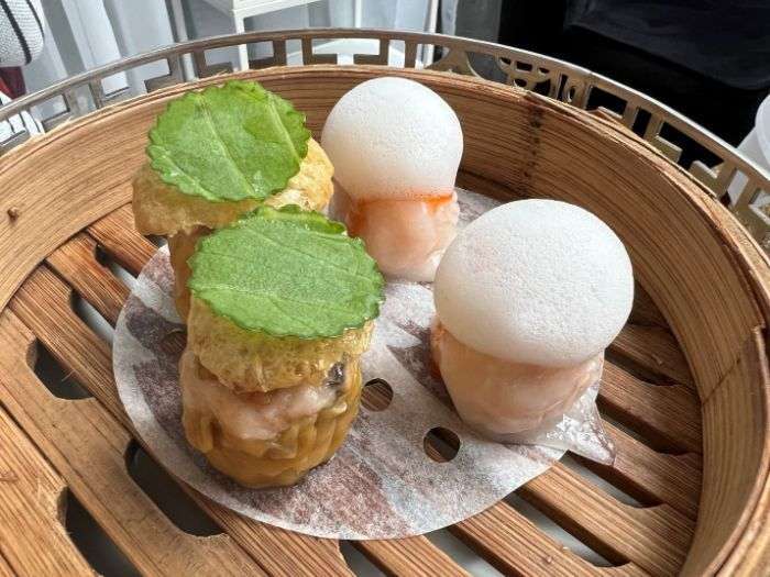 Pork and prawn dumpling and clear shrimp dumpling Pork and prawn dumpling and clear shrimp dumpling