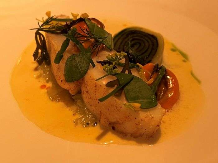 Cornish turbot with grilled mussels Cornish turbot with grilled mussels