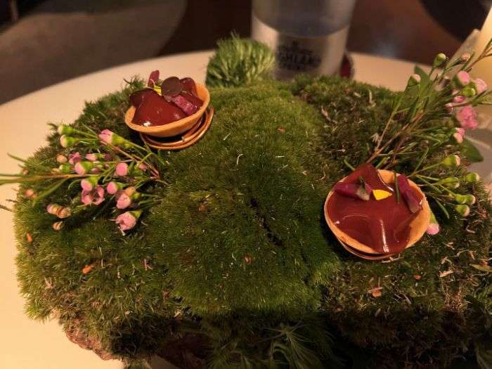 Foie gras parfait and madeira canape presentation Foie gras parfait and madeira canape presentation