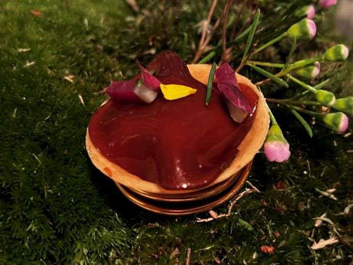 Foie gras parfait and madeira canape Foie gras parfait and madeira canape