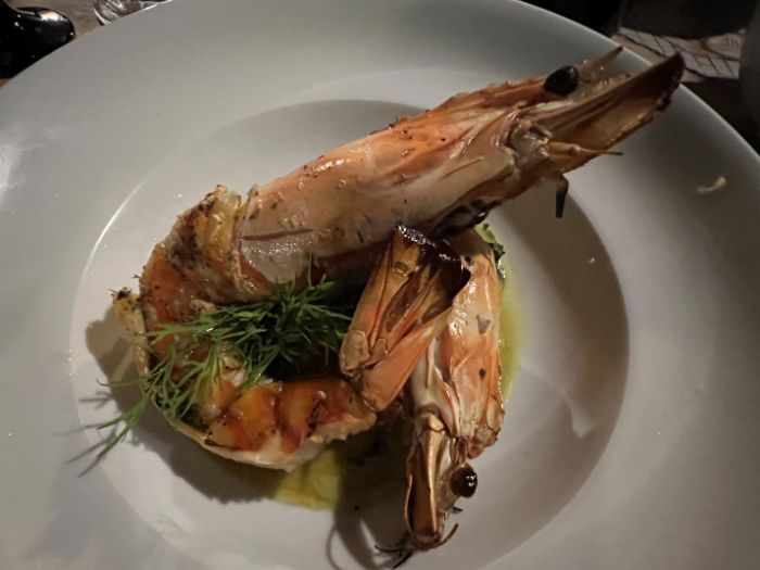 Gigantic tiger prawns