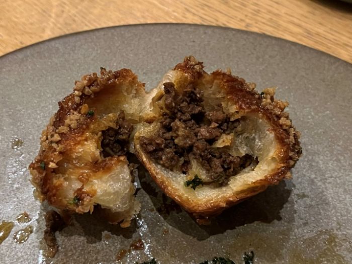 Inside the venison “cruffin” Inside the venison “cruffin”