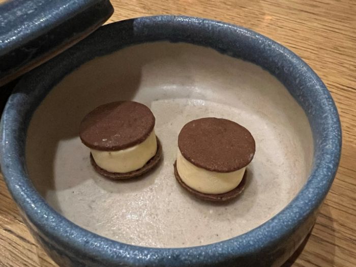 Chicory and brown butter ice cream sandwich Chicory and brown butter ice cream sandwich