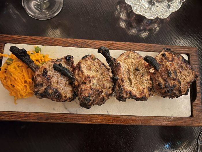 Adraki lamb chops from the Tandoor