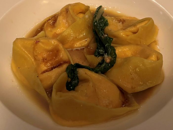 Burrata and ‘nduja tortelli Burrata and ‘nduja tortelli