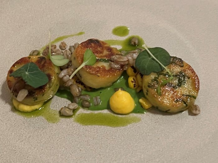 Wild garlic gnocchi