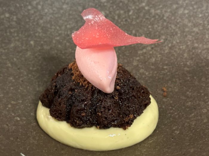 Dessert of The Boat Inn hen egg custard Dessert of The Boat Inn hen egg custard