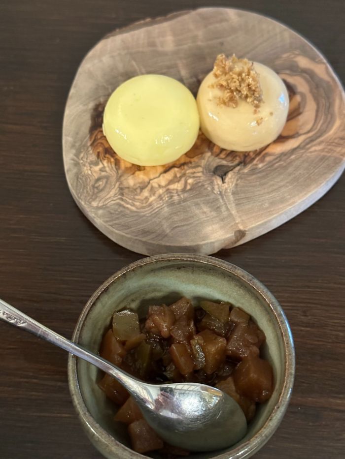Chicken butter and a cultured butter Chicken butter and a cultured butter