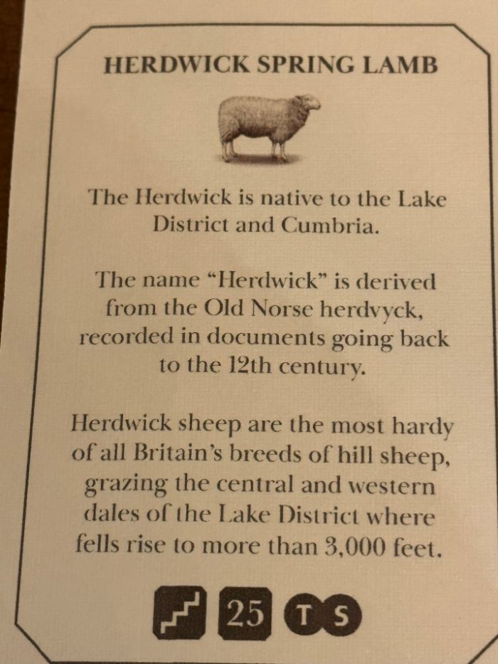 Information about Herdwick Spring lamb
