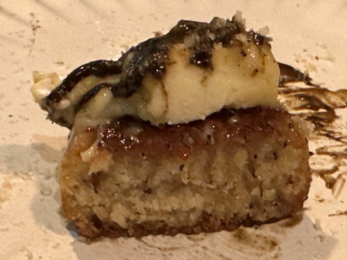 Optional cheese course was Baron Bigod