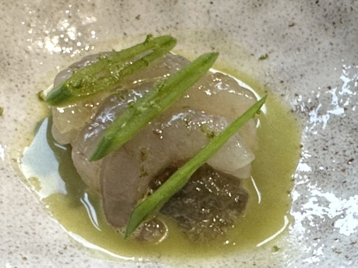 Local Dyfi shrimp in a green curry Local Dyfi shrimp in a green curry