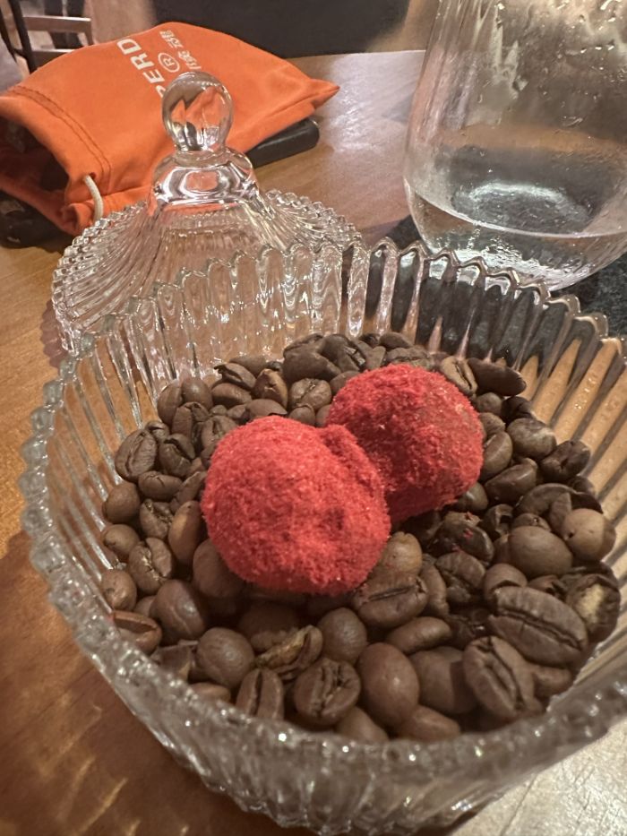 Raspberry and chocolate truffle