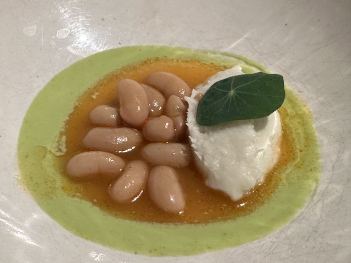 “Legumes” course featured butter beans “Legumes” course featured butter beans