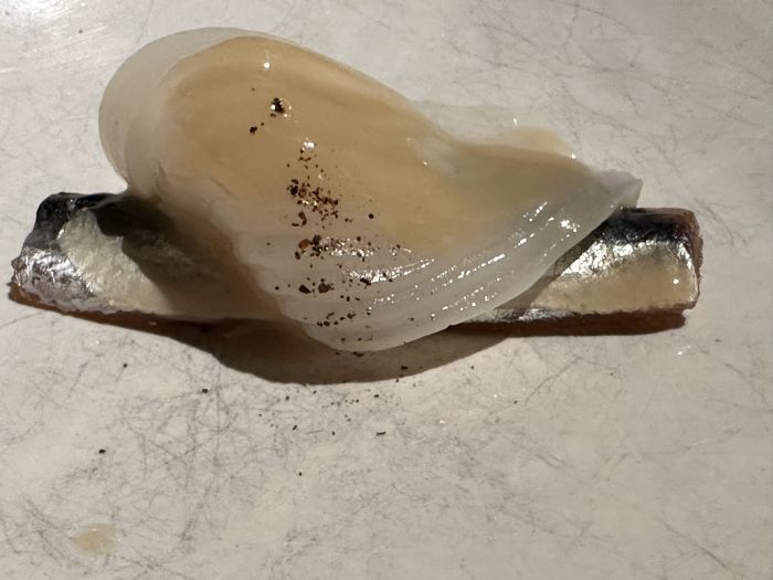 “Raw” course of raw squid “Raw” course of raw squid