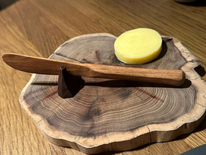 Ampersand butter to accompany the bread Ampersand butter to accompany the bread