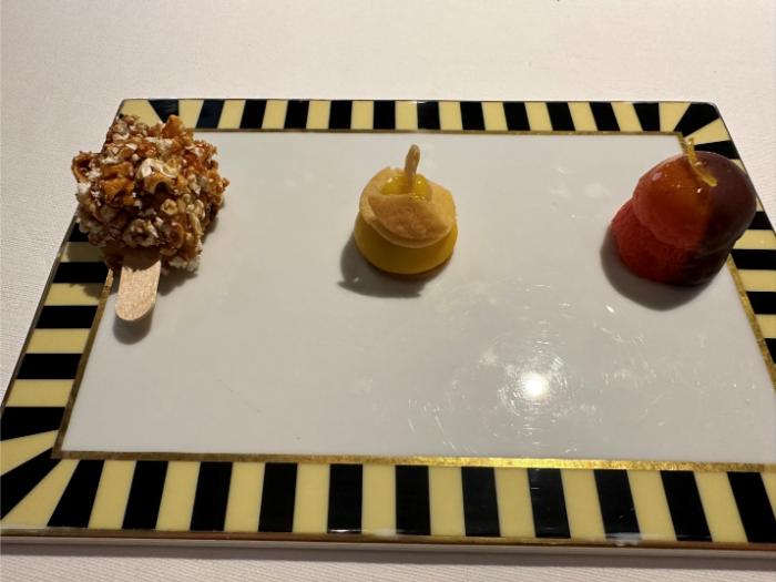 Three small desserts Three small desserts