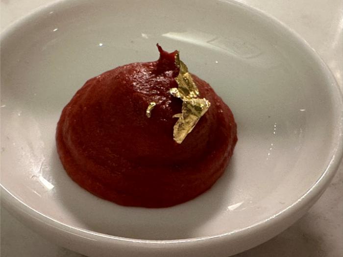 Tomato paste to be added to tagliolini Tomato paste to be added to tagliolini