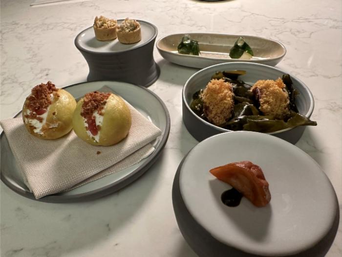 A range of canapes A range of canapes