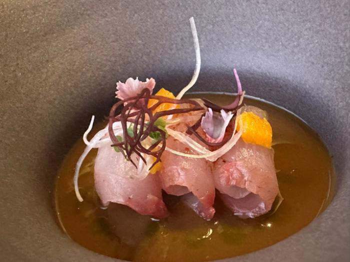 Haru Sashimi was yellowtail sashimi Haru Sashimi was yellowtail sashimi