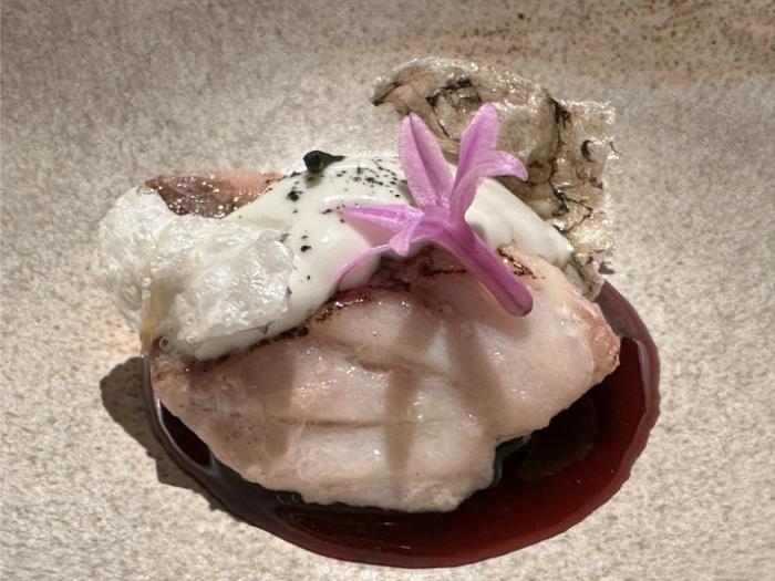 Local fish with pil pil and puchero sauce Local fish with pil pil and puchero sauce