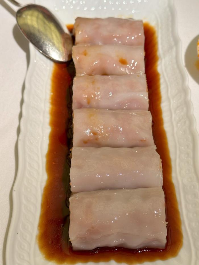 Prawn, crispy bean curd cheung fun Prawn, crispy bean curd cheung fun