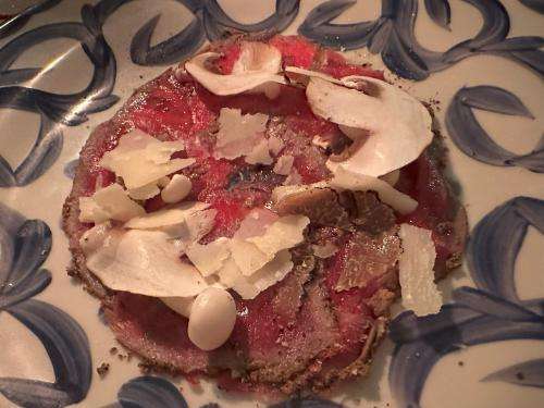 Beef carpaccio