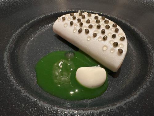 Langoustines, buttermilk and Sturia caviar