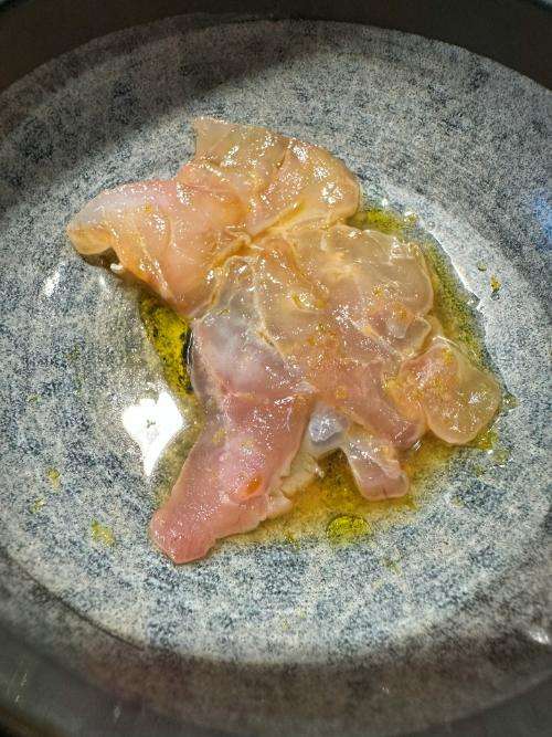Sea bass, umami tare
