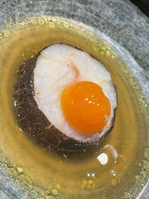 Cod, winter truffle, egg yolk