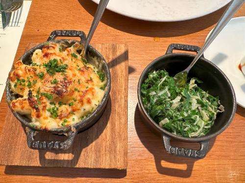 Cauliflower cheese and cabbage side dishes Cauliflower cheese and cabbage side dishes