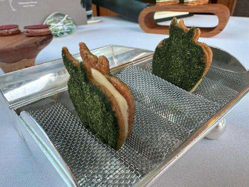 Canapé - truffled sablé Canapé - truffled sablé