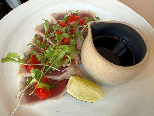 Seared tuna, soy, mirin, chilli