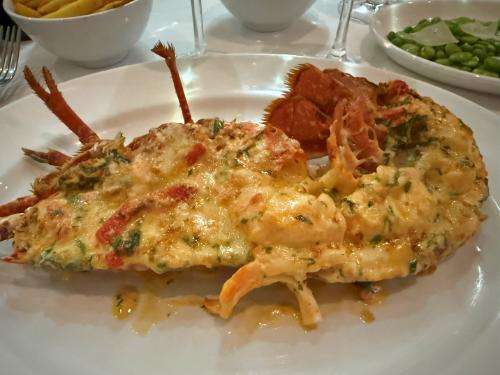 Large lobster thermidor