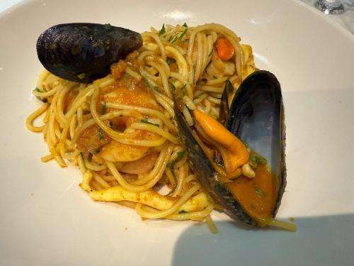 Bigoli in Cassopipa was a mixed seafood pasta