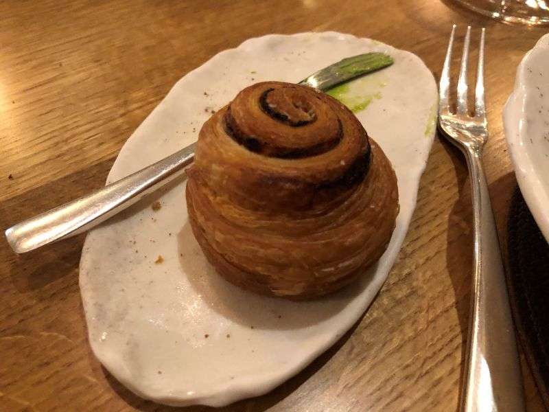 Warm onion bread