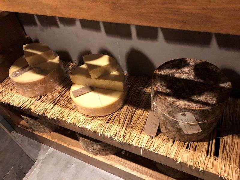 All of the cheese wheels are labelled and dated